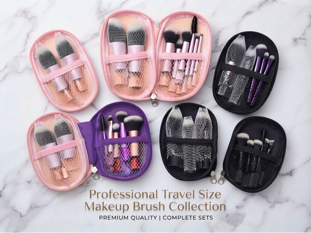 Fortis Travel size Makeup Brush Set-Eco-Friendly Cosmetic professional grade Brushes