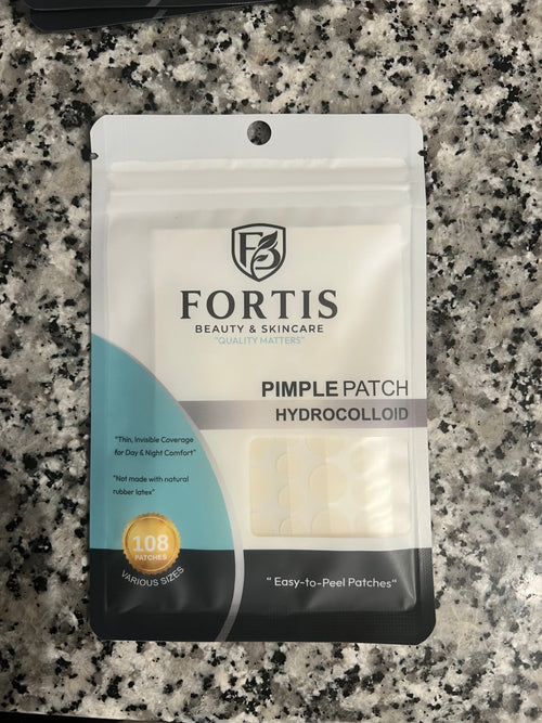 Fortis Acne Pimple Patches Hydrocolloid (108 Patches, 8mm & 12mm Sizes)