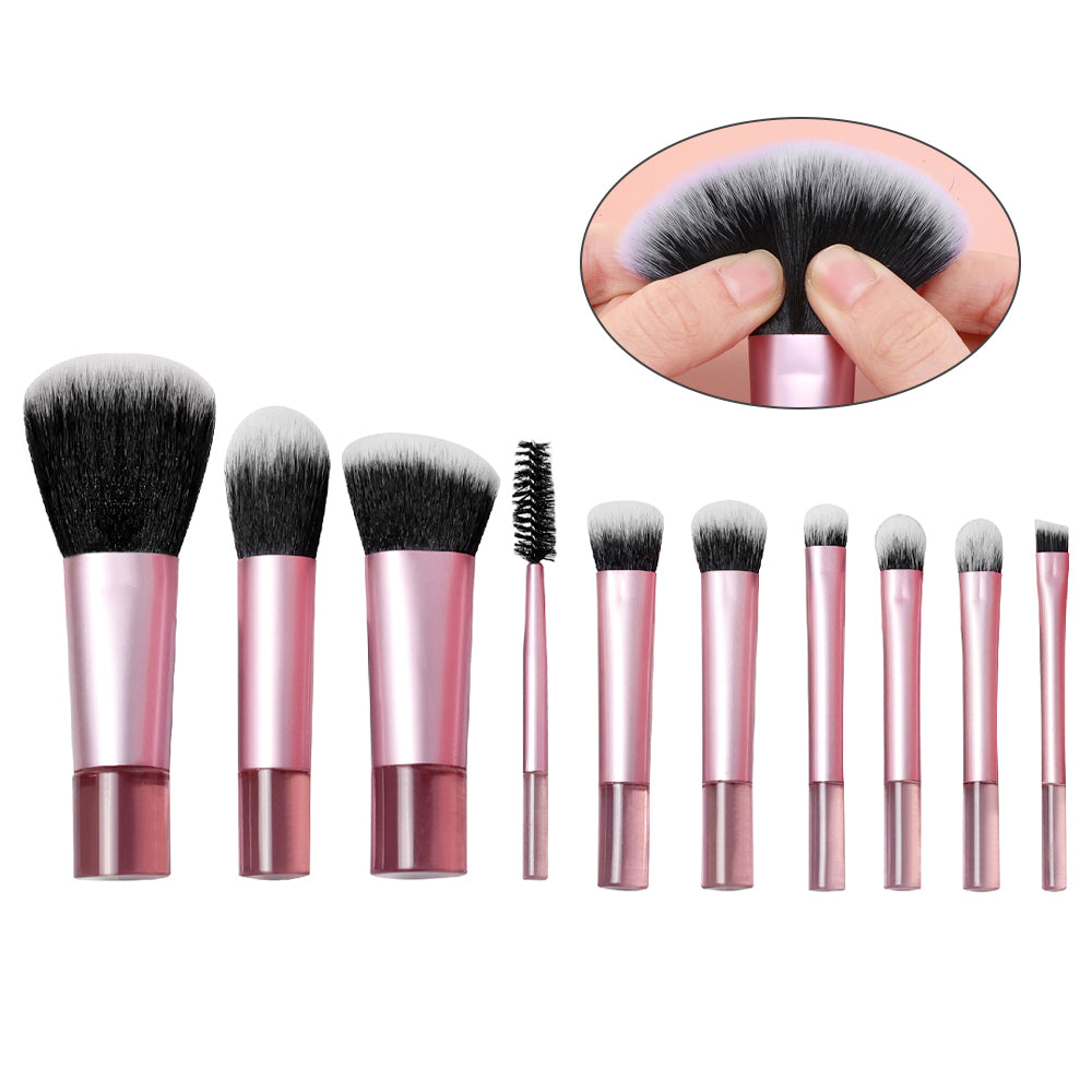 Fortis Travel size Makeup Brush Set-Eco-Friendly Cosmetic professional grade Brushes