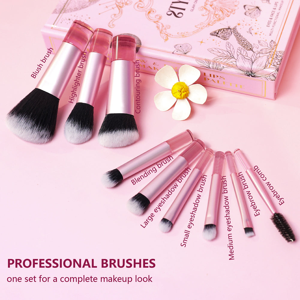 Fortis Travel size Makeup Brush Set-Eco-Friendly Cosmetic professional grade Brushes