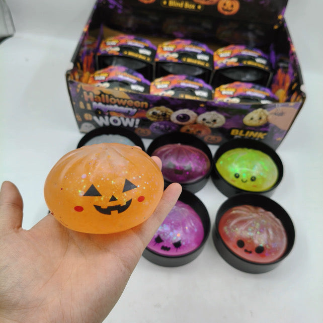 Halloween squishy bun glitter edition blind 12 count display box