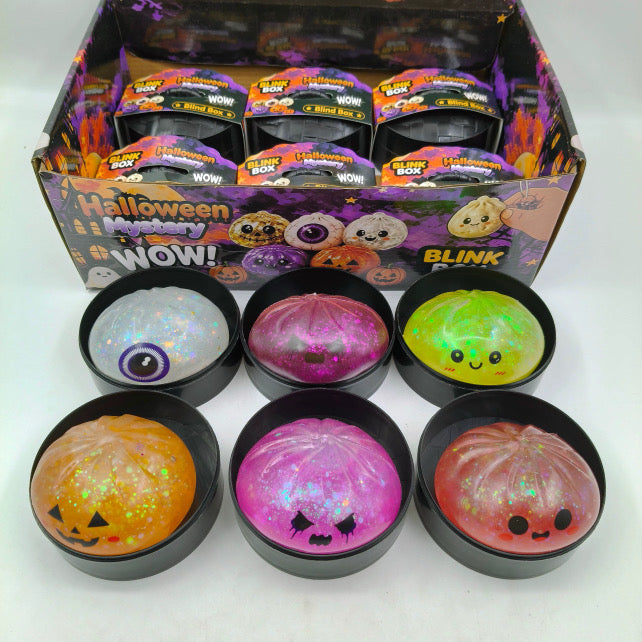Halloween squishy bun glitter edition blind 12 count display box