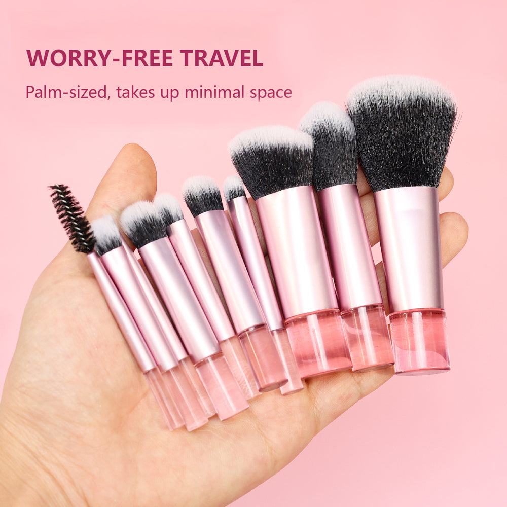 Fortis Travel size Makeup Brush Set-Eco-Friendly Cosmetic professional grade Brushes