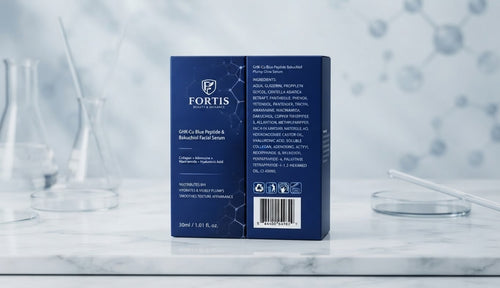 Fortis Beauty & Skincare GHK-Cu Blue Peptide & Bakuchiol Facial Serum