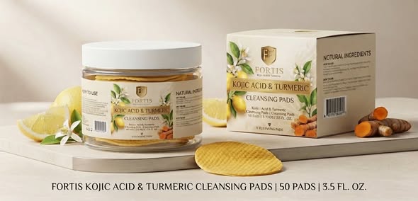 Fortis Kojic Acid & Turmeric Cleansing Pads